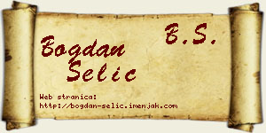 Bogdan Selić vizit kartica